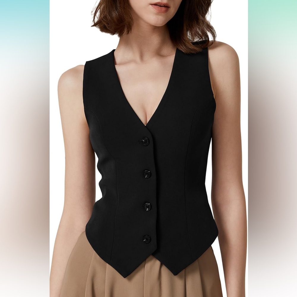 Elegant Black Women's Vest